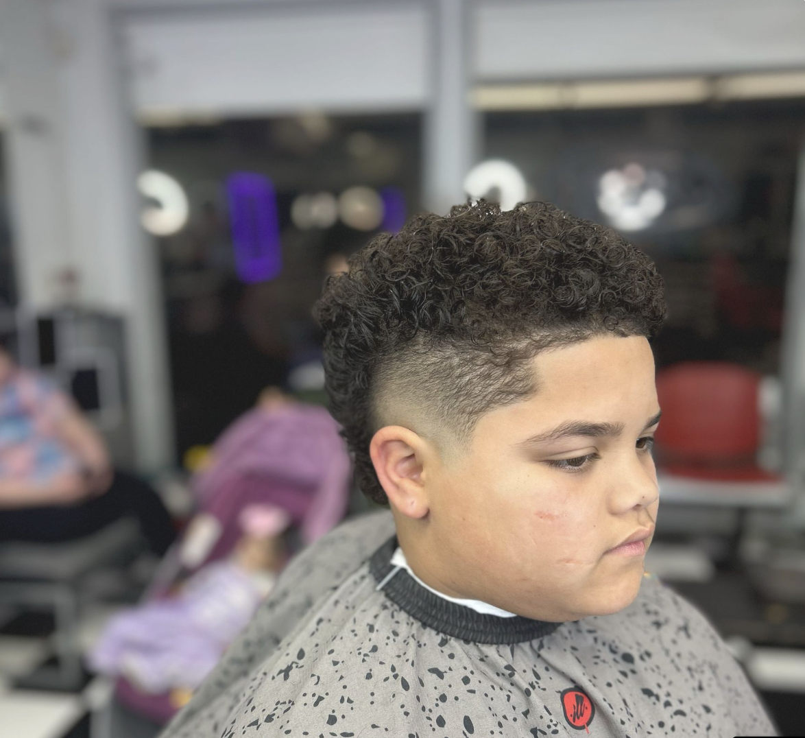 Modern mullet with taper fade